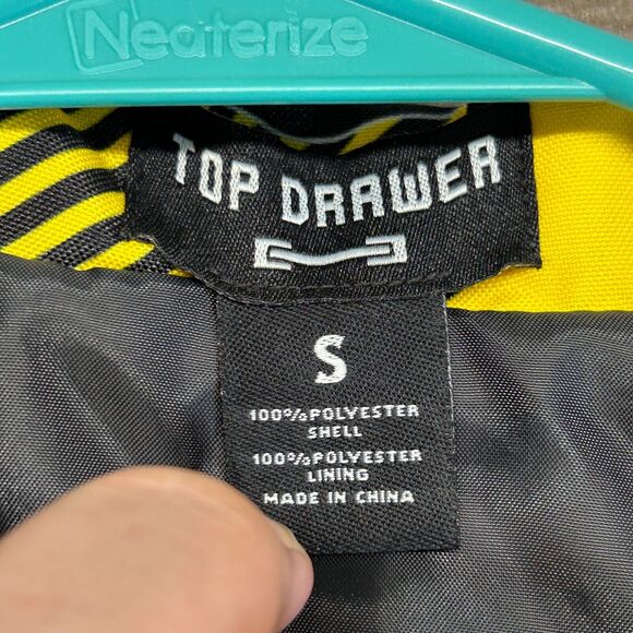 Appalachian State Blazer Jacket Size Small Gold Black Plaid AOP Yosef Top Drawer - Picture 5 of 11